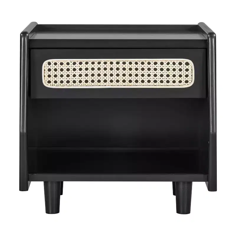 Christopher Knight Home Julia Modern Rattan Nightstand with 1 Open Shelf and 1 Drawer