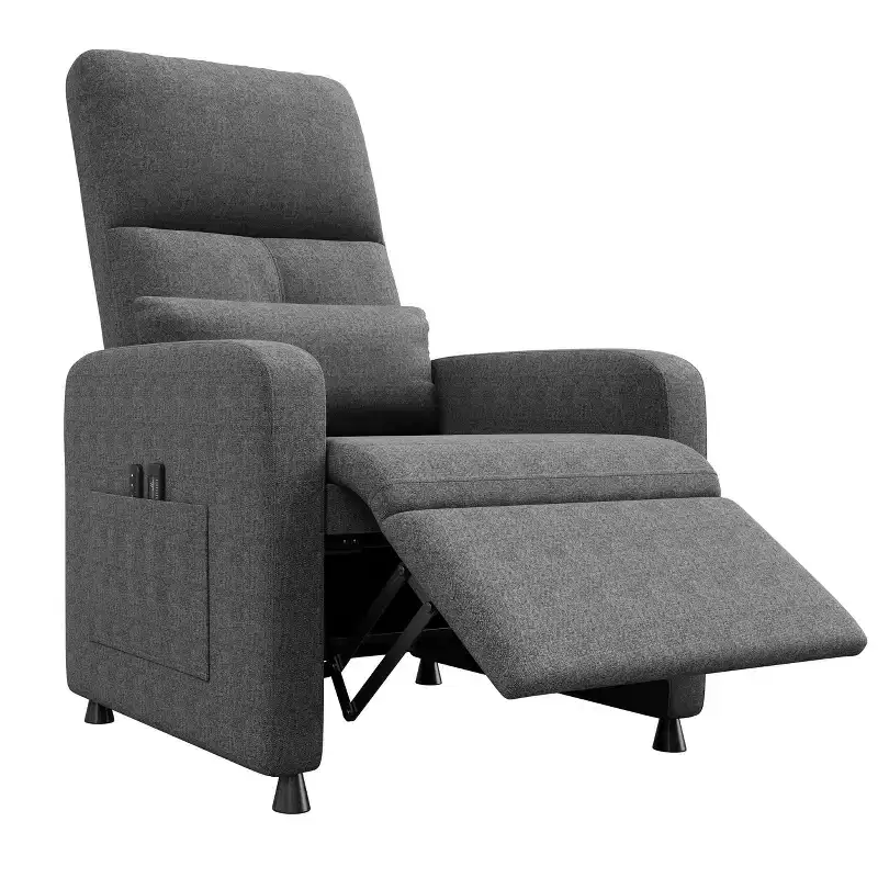 Power Recliner Chair, Adjustable Electric Recliner Ergonomic Overstuffed Single Sofa, Tall Back, Padded Seat, Home Theater Seating for Living Room