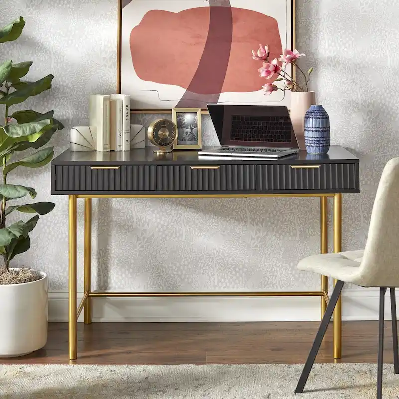 Modern 3-Drawer Writing Desk